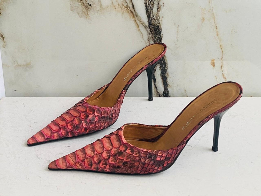 Gianmarco Lorenzi Italian Women Mules Nice Shoes High Heels Size 38