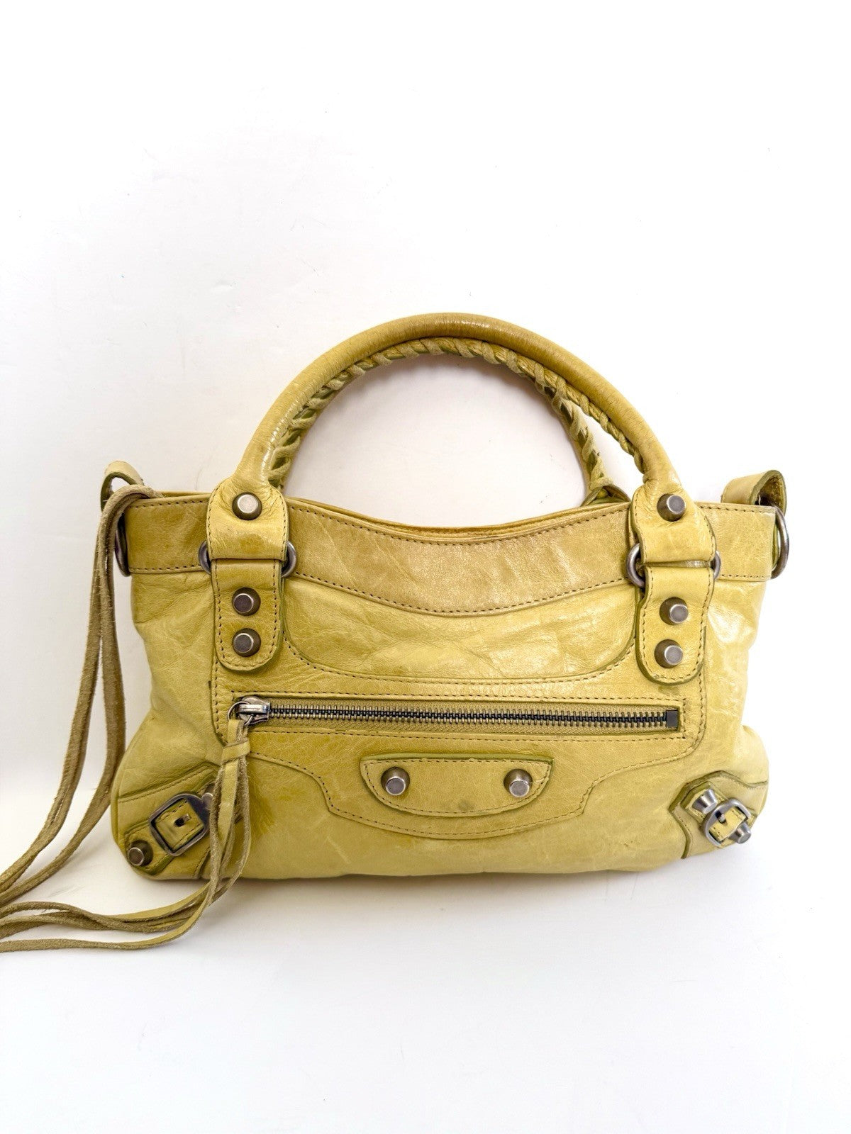 Balenciaga The City Mini 2Way Hand Bag Leather Y2K Vintage 90s Rare