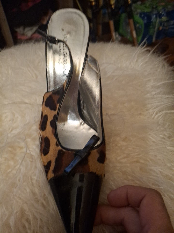 Dolce & Gabbana Leopardo Women’s "Vero Guoio" Shoes Size 39