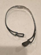Taxco Onyx Sterling Silver Modernist Biomorphic Choker Necklace