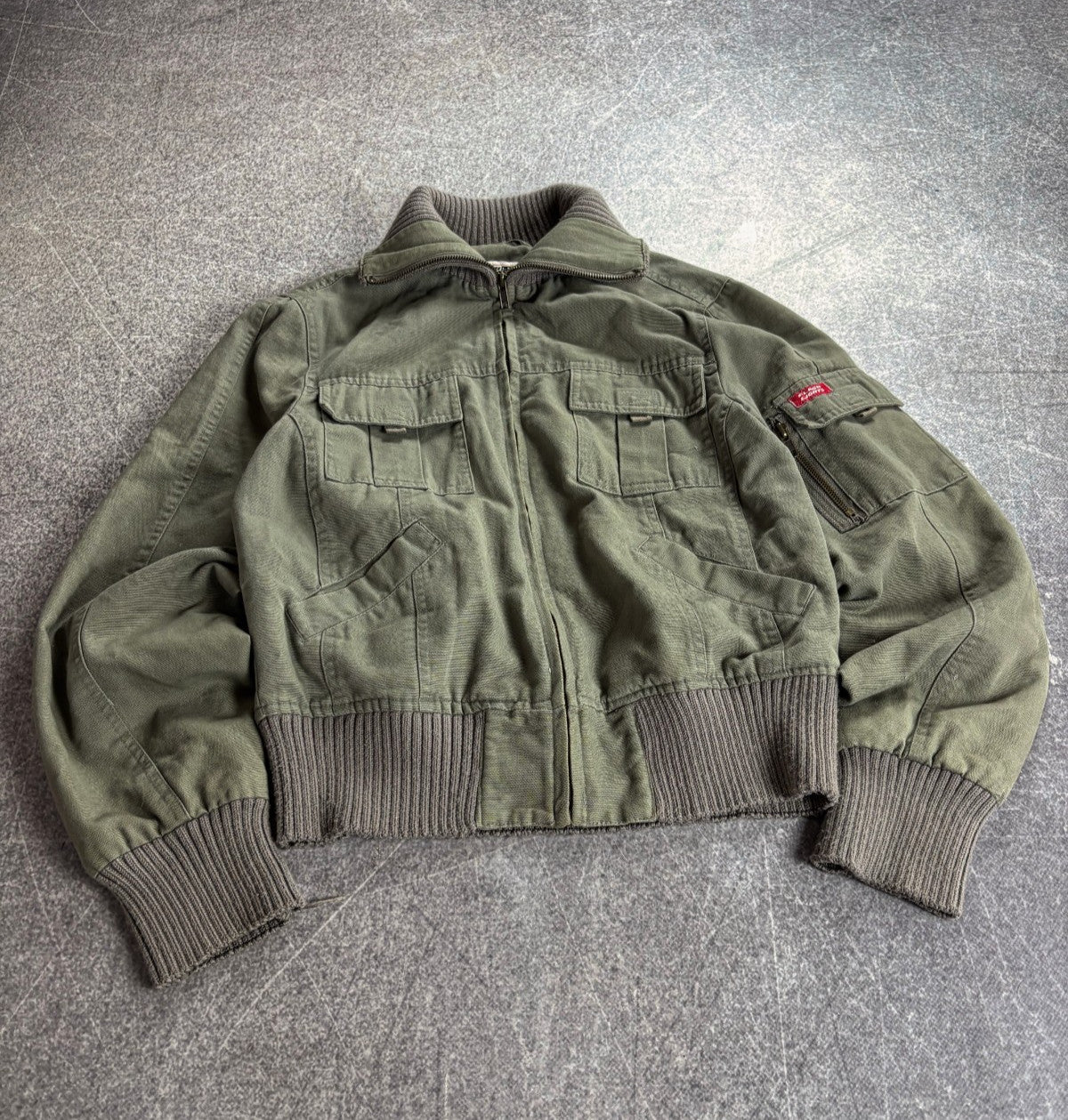 Vintage Military Cargo Jacket Multi Pocket 2000s