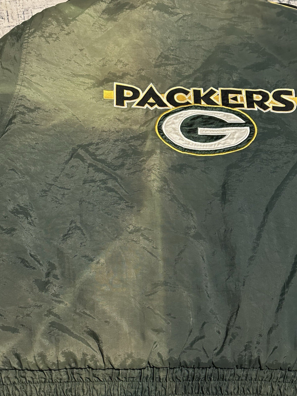 Vintage Green Bay Packers Puffer Jacket XL