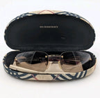 Vintage Burberry B8926/S Rimless Sunglasses Brown Gradient Gold Safilo W/ Case
