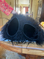 Manolo Blahnik Fur Black High Heel Boots Size 41.5 (Retail-$2000)