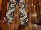 Escada 1970s Embellished Bell Bottom Jeans Size 29