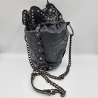 Diesel Vintage Black Leather Shoulder Bag