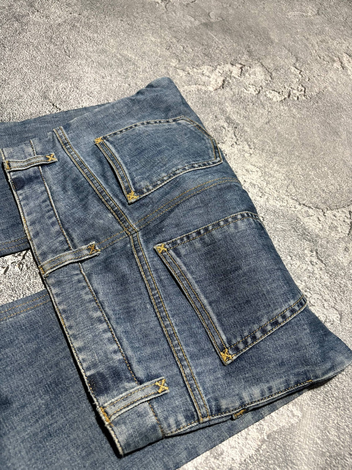 Vintage Dolce & Gabbana Blue Flare Jeans Y2K Denim Bell Bottoms Made Italy Sz 40