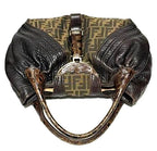 Fendi Zucca Spy Bag Dark Brown Canvas and Leather