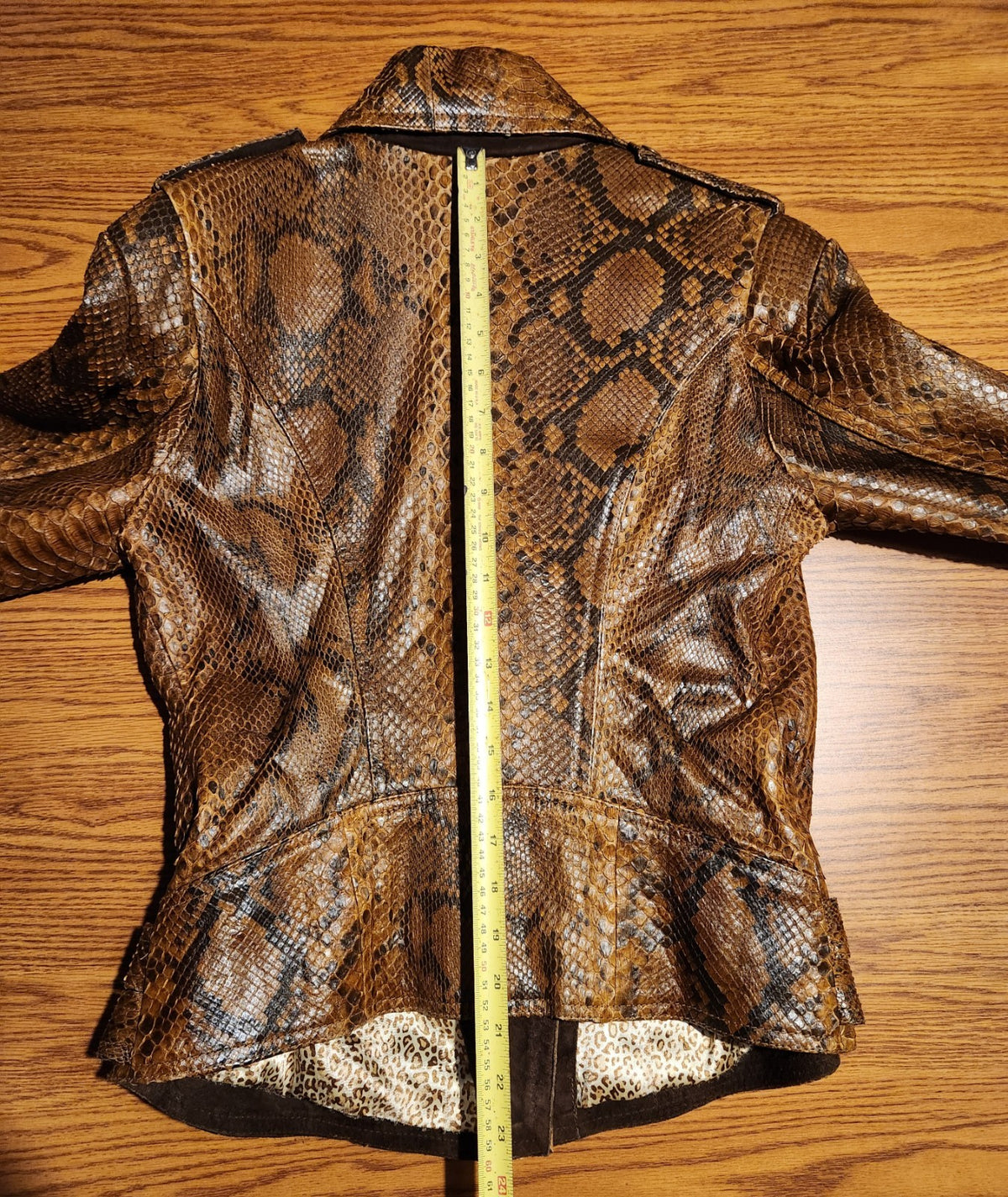 Glen Arthur Python Skin Jacket Size 8