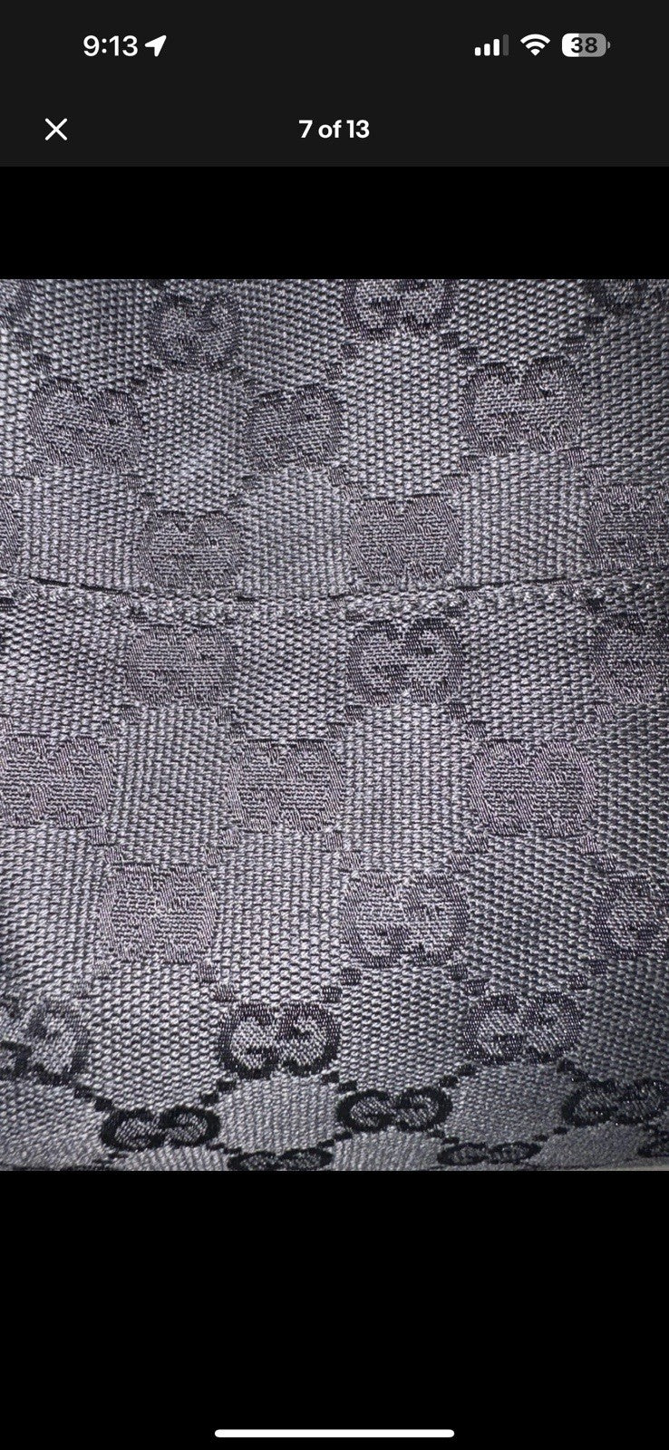 Black Gucci shoulder bag 2003 Tom Ford horsebit detail