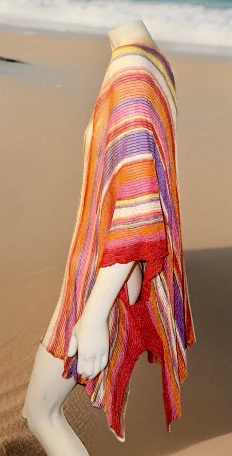 Missoni Vintage Striped Short Caftan Cover Up