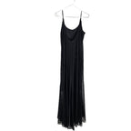 Vintage Cache Dress Black Sequin Flower Mesh Cami