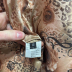 Vintage Y2K Cream Rabbit and Fox Fur Coat