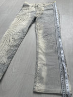 Rare Roberto Cavalli Y2K Crocodile Print Sand Pants Vintage Italy Runway Vibe