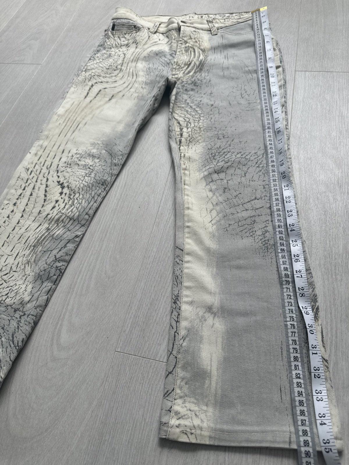 Rare Vintage Roberto Cavalli Crocodile Print Sand Pants
