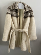 Vintage Eider Knit Coat 100% Wool Scotland Iceland Made Fair Isle M