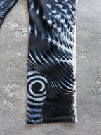 Vintage 2000's Roberto Cavalli Abstract Psychedelic Print Jeans Pants sz XL