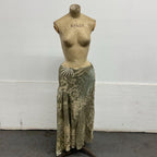 Vintage Y2K Multiples Créateur Asymmetric Silk Maxi Skirt