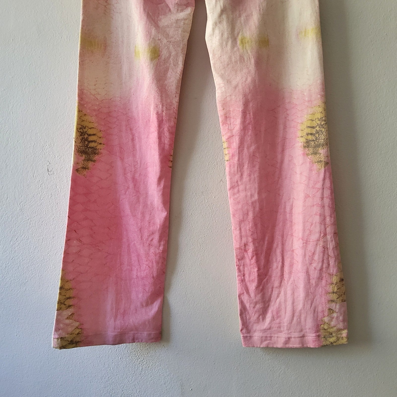 Roberto Cavalli vintage y2k abstract python print jeans