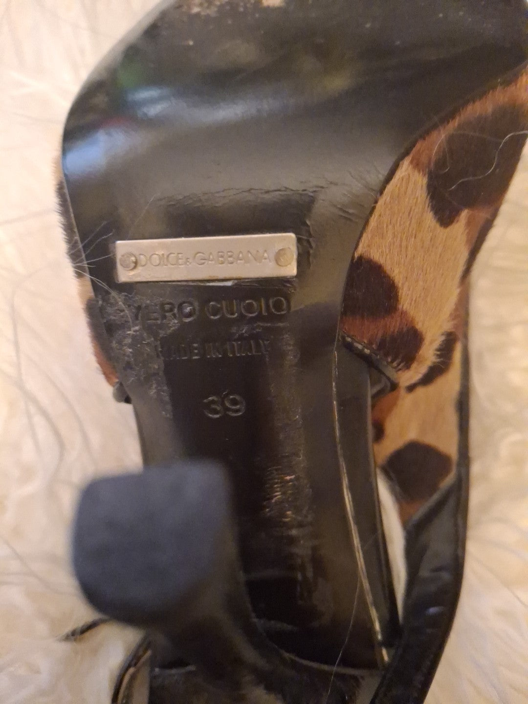 Dolce & Gabbana Leopardo Women’s "Vero Guoio" Shoes Size 39
