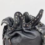 Diesel Vintage Black Leather Shoulder Bag