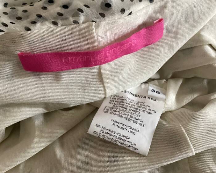 EMANUEL UNGARO VINTAGE S/S 2003 RUNWAY RUCHED MINI DRESS SIZE 38