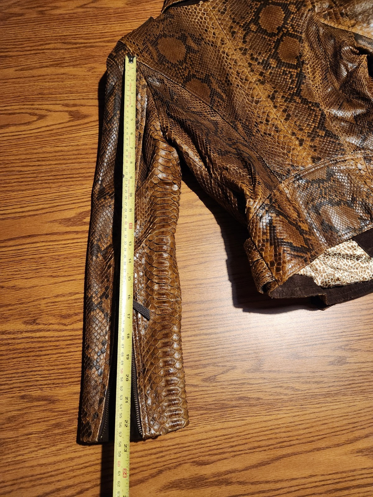 Glen Arthur Python Skin Jacket Size 8