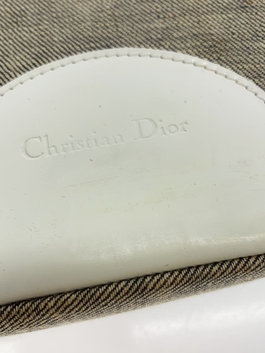 DIOR Malice Pearl Beige Khaki Canvas Shoulder Bag