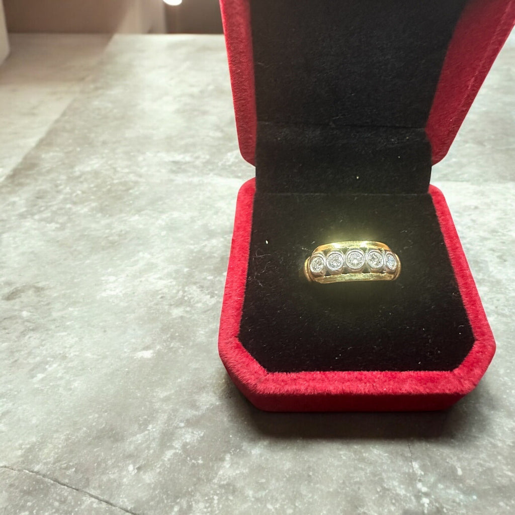 Vintage Estate Diamond Ring 750 -18k Gold