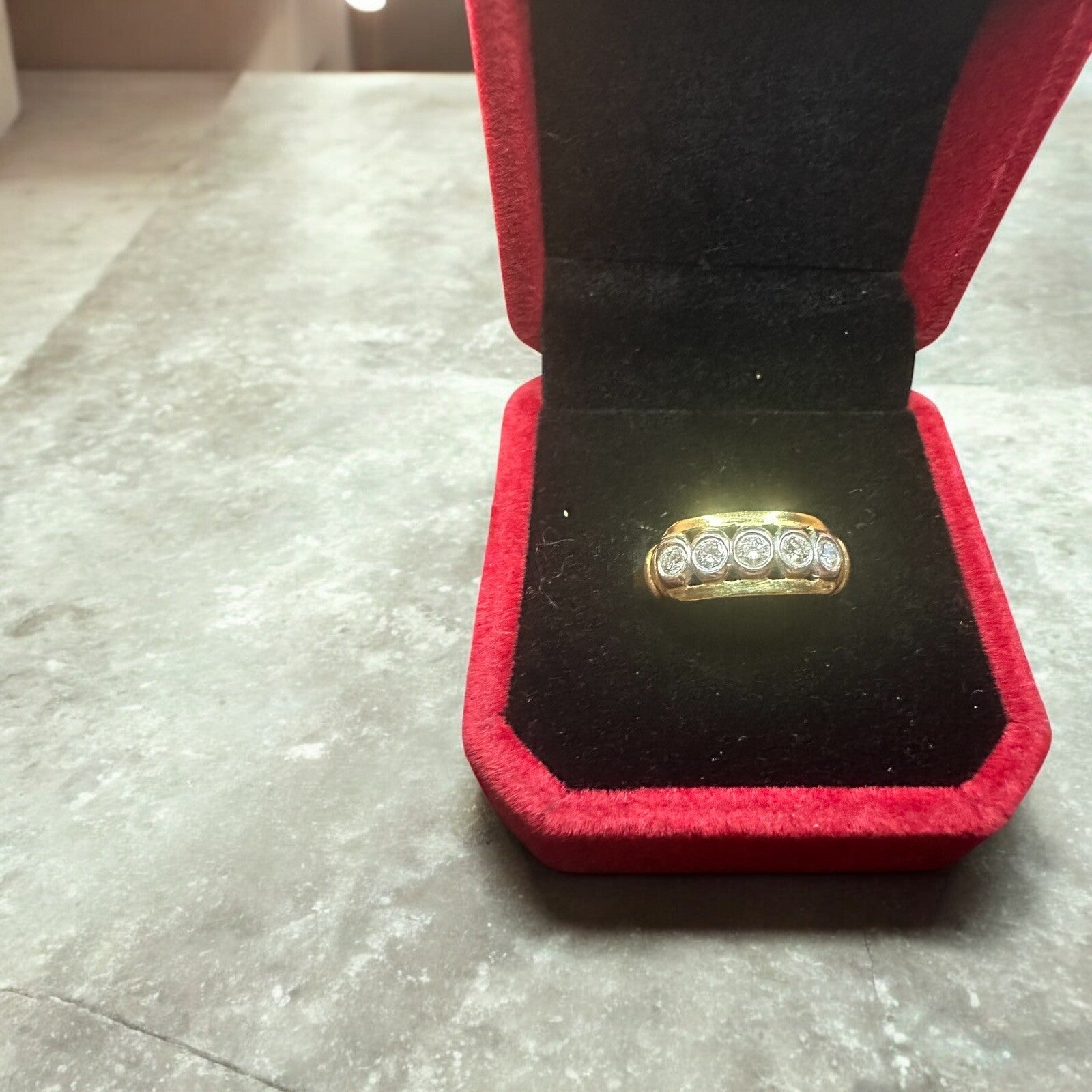 Vintage Estate Diamond Ring 750 -18k Gold