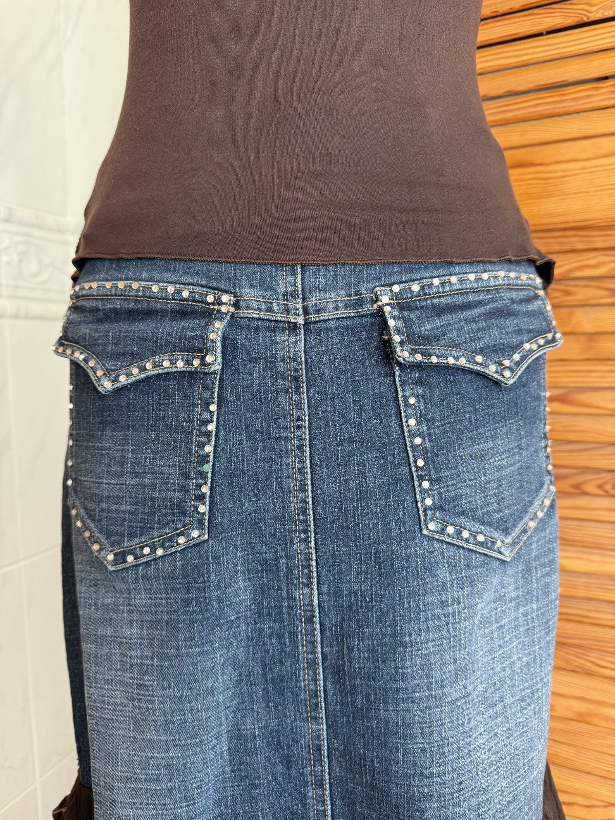 Lululemon Denim Fur Top and Skirt Set Size 3