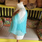 LM Lulu Paris Boho Beaded Silk Cami Top Size M