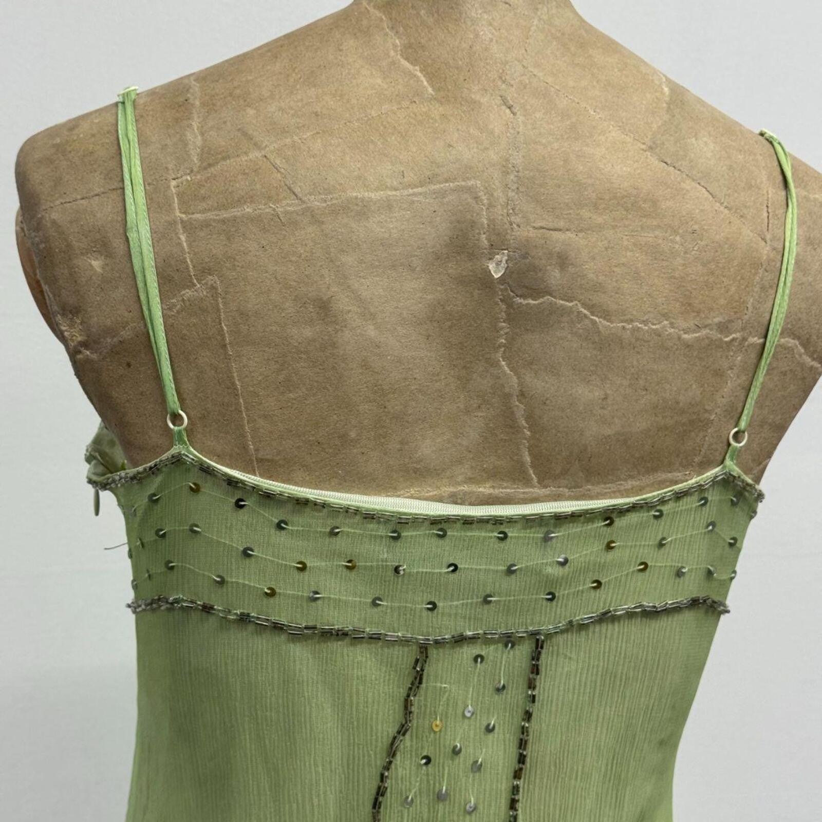 Vintage Y2K Embellished Mulberry Silk Cocktail Dress X-Ray Star