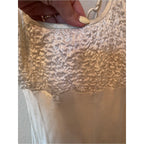 Vintage Cache Off-White Satin Maxi Dress
