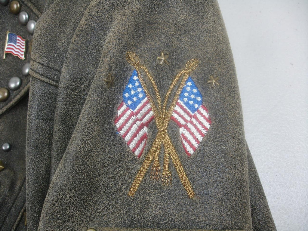 Double D Super Chief Biker Jacket Brown Leather Large