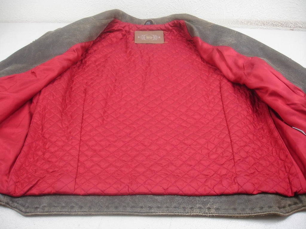Double D Super Chief Biker Jacket Brown Leather Large