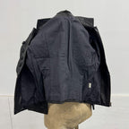 Vintage Black Marc by Marc Jacobs Plunge Military Leather Jacket