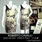 Vintage Roberto Cavalli Midi Silk Dress