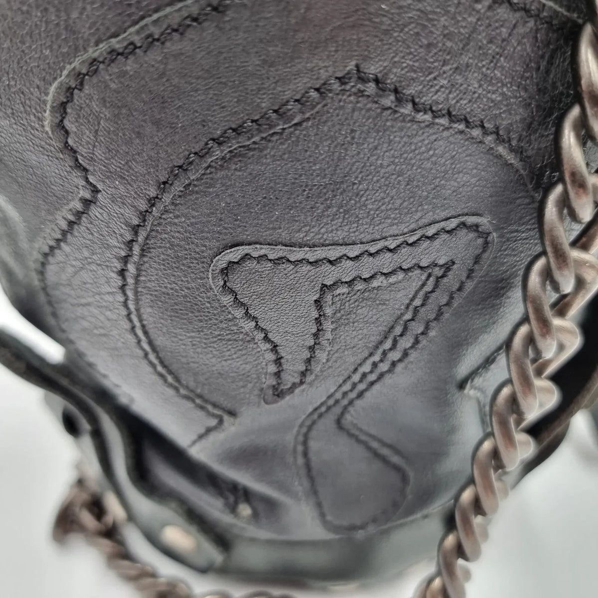 Diesel Vintage Black Leather Shoulder Bag