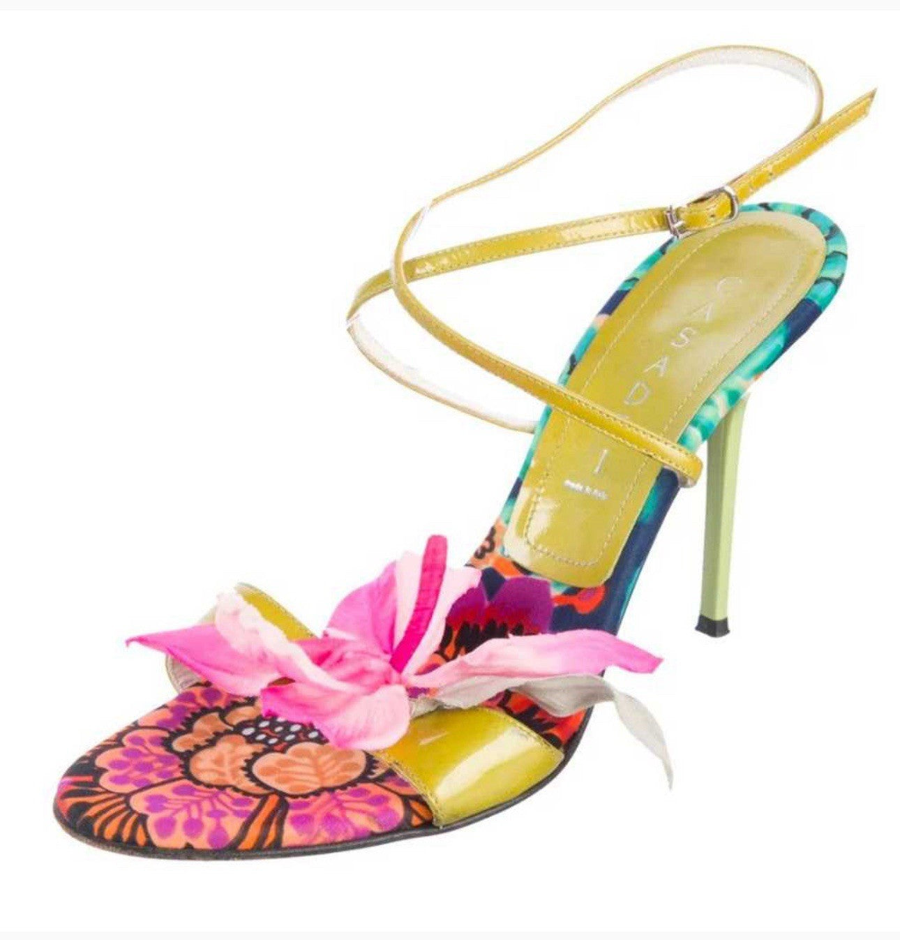 Vintage Floral Casadei Heels