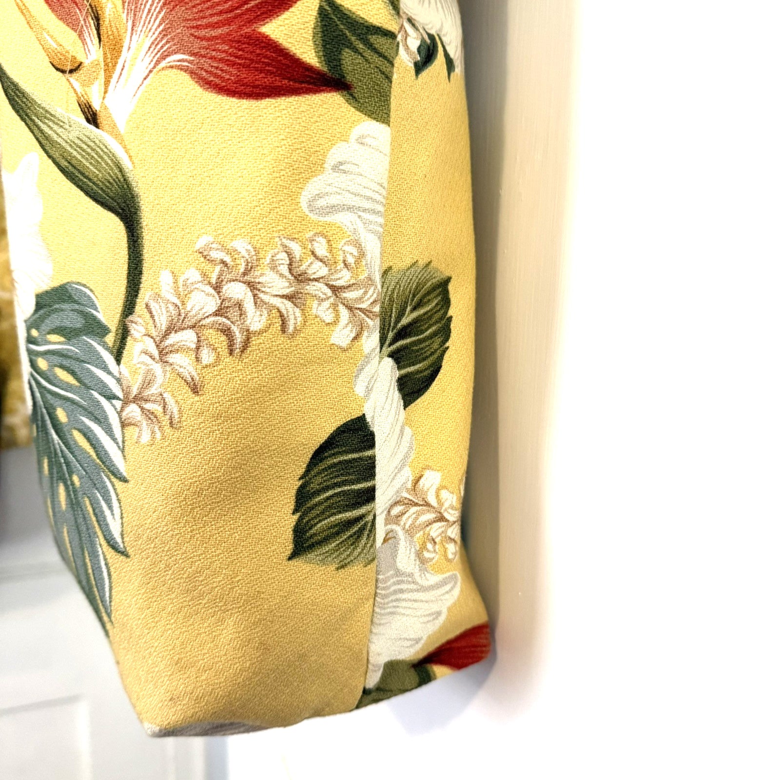DESIGNER Women's Medium Yellow Multicolor Cotton Reversible Tote