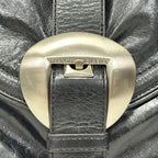 Francesco Biasia Handbag Tote Leather studs Black y2k gimmick grunge vintage