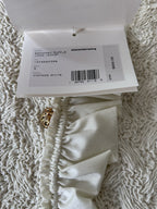 Alexander Wang Smocked Ruffle Long Jacket Dress S In Vintage White
