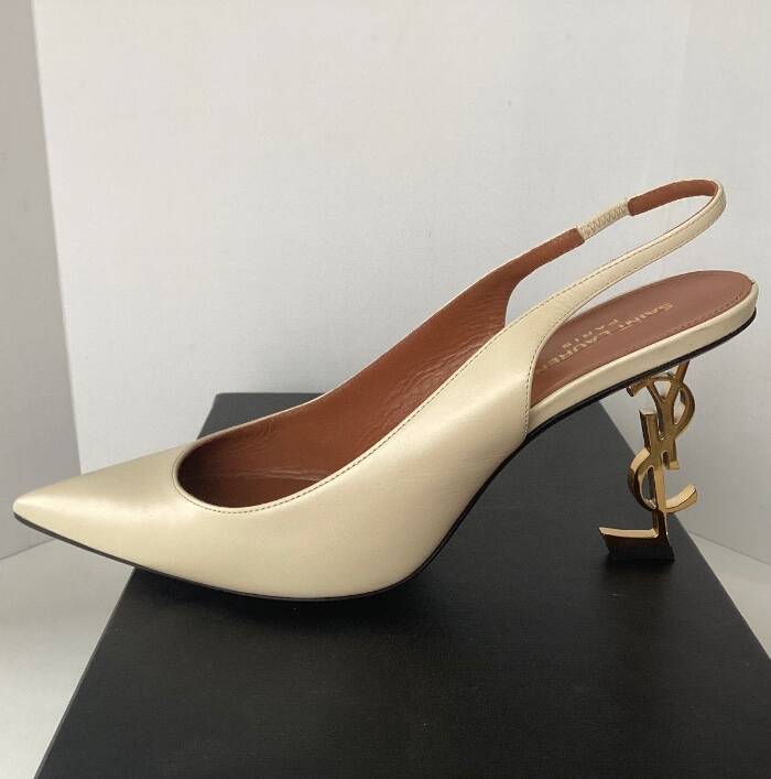 SAINT LAURENT YSL OPYUM SLINGBACK 85 PUMPS SZ 41