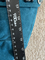 Cripple Creek Suede Leather Jacket Teal Large