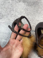 Roberto Cavalli 2000s Brown Fur High Heels