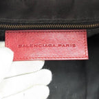 Vintage Balenciaga class mini pompon leather hand bucket bag with double handle
