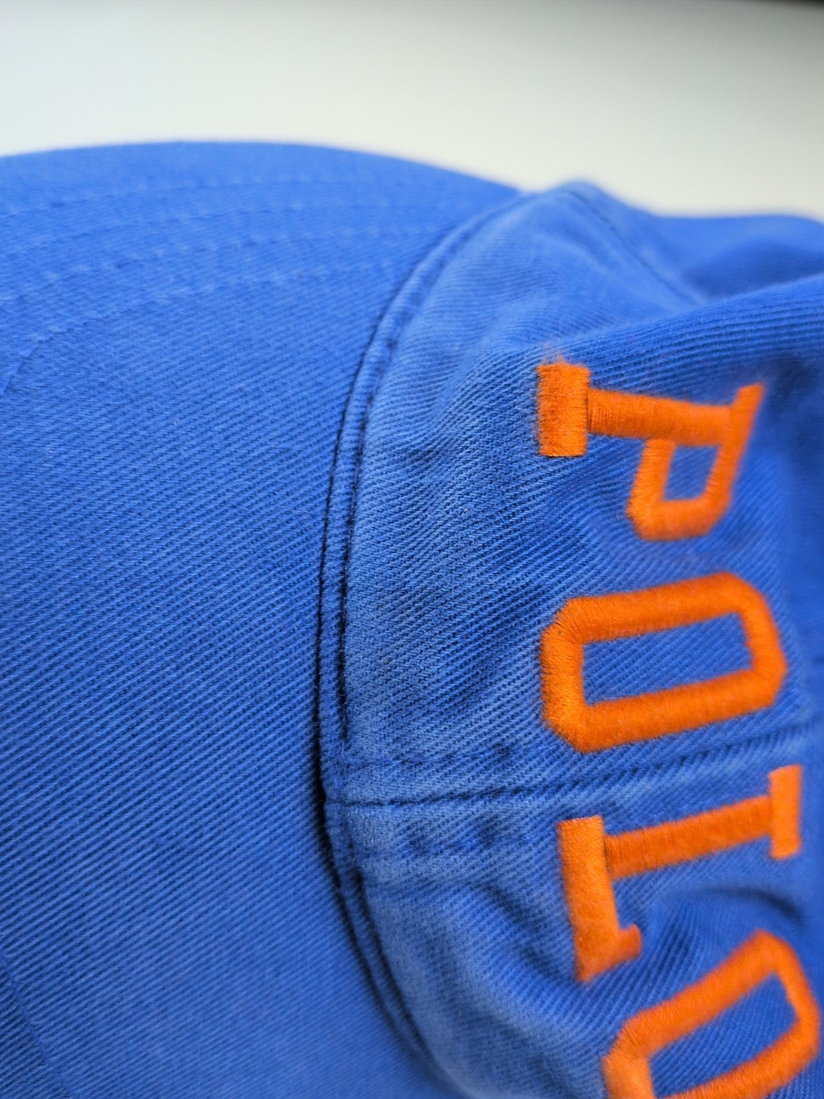 Vintage Polo Sport Ralph Lauren Spell Out Cap Hat Mens Adjustable Blue Orange