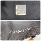 FENDI Vintage Logo Leopard Pony Calf Hair Micro Croissant Handbag Bag White