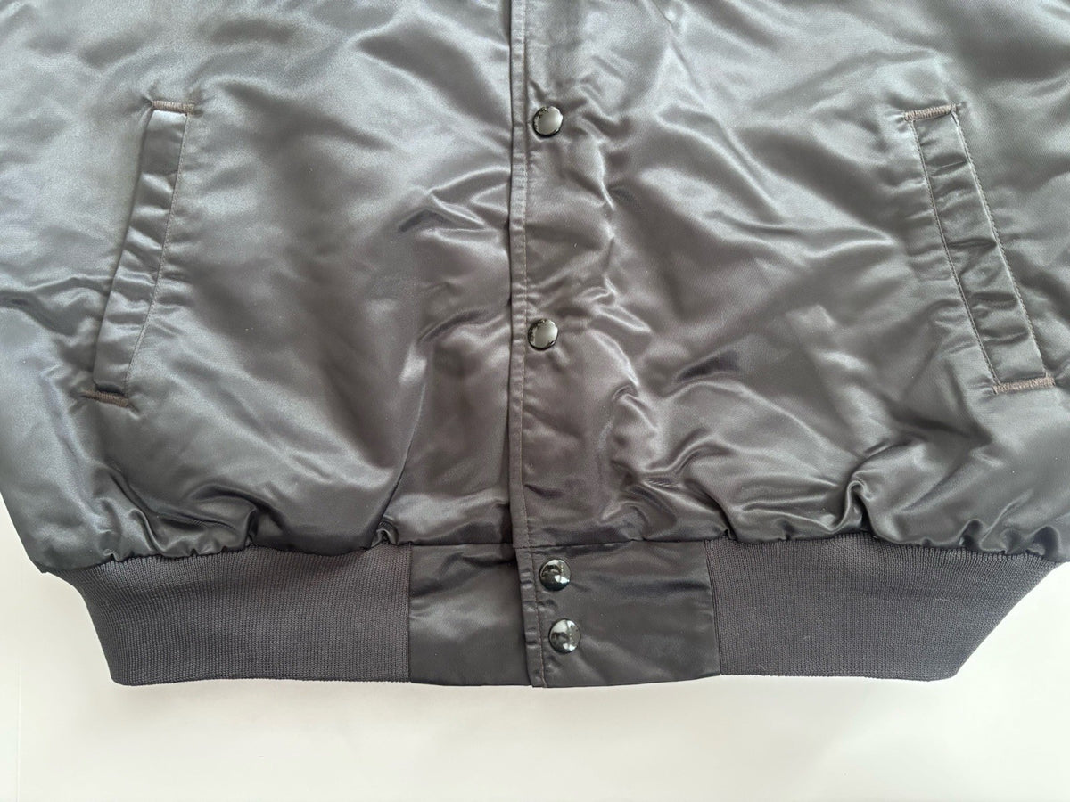 Chalk Line 1980s 49ers Black Satin Jacket XL